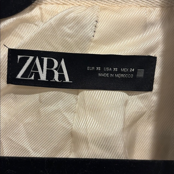 Zara Dark Blue and White Striped Blazer - Picture 6 of 13